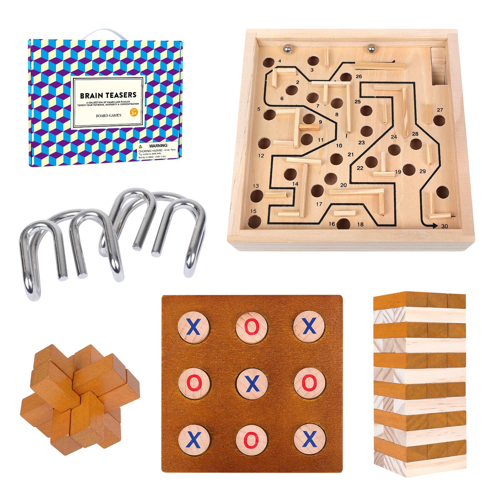 Amazon.com: GOTHINK Wooden Labyrinth, Mable Ball Tilt Maze